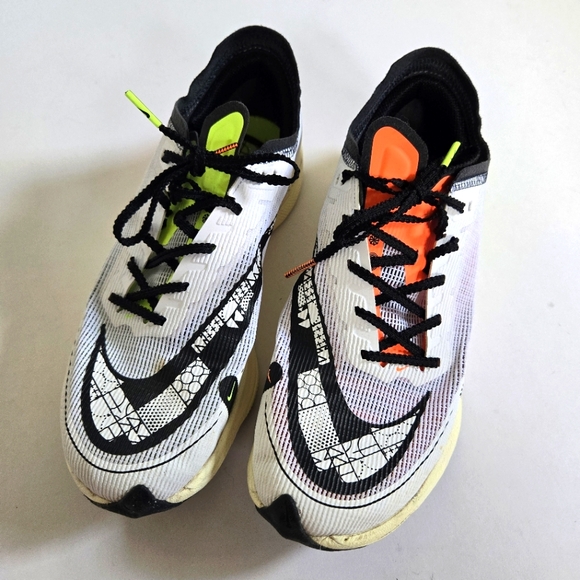 Nike ZoomX Vaporfly NEXT% 2 mismatch Volt orange Racing Running Shoes sz 8.5 - Picture 1 of 9